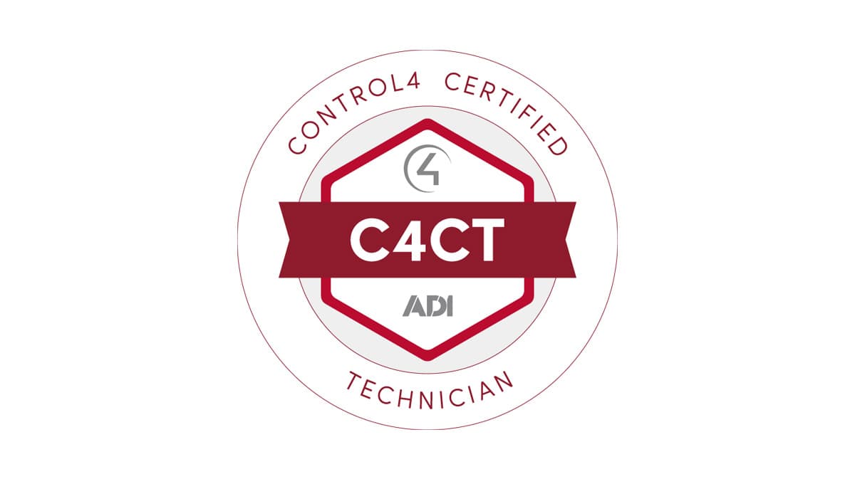 Control4 Certified Technician